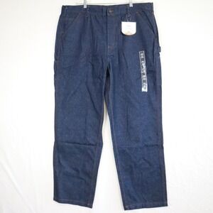 Rasco FR Jeans Mens 44x32 Flame Resistant Carpenter Utility Work Denim‎ Blue NWT